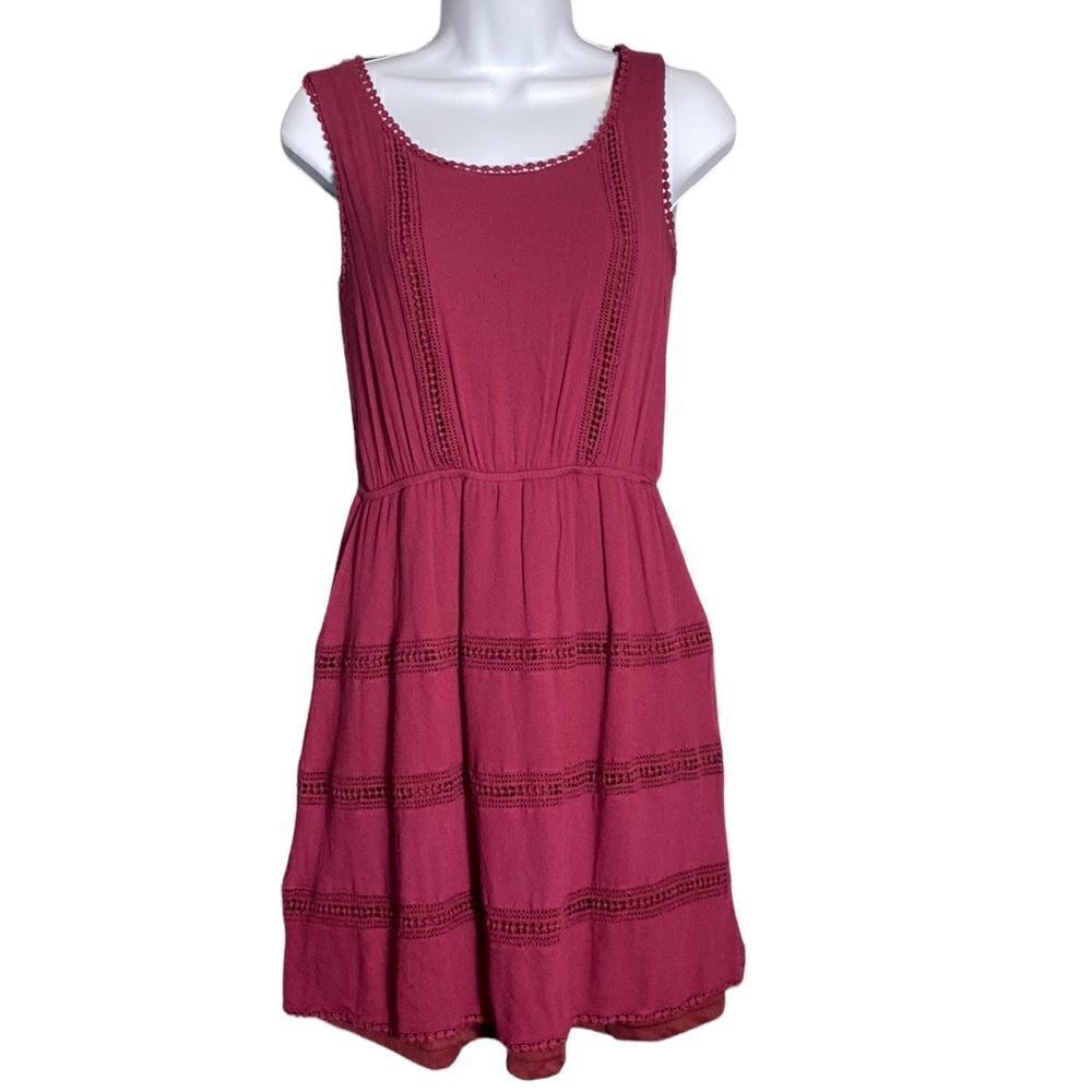 Crescent for Stitch Fix Maroon Dress Size S
